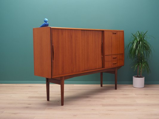 Danish Teak Highboard, 1960s-VND-2015983