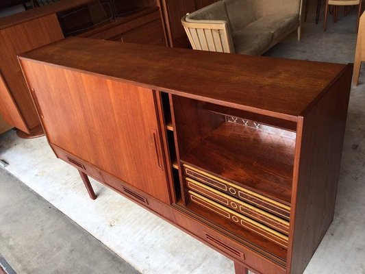 Danish Teak Highboard, 1960s-WSA-831392