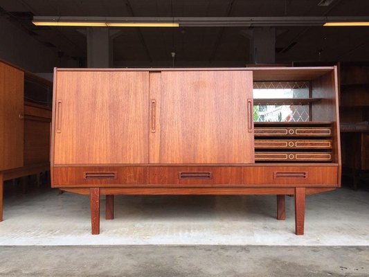 Danish Teak Highboard, 1960s-WSA-831392