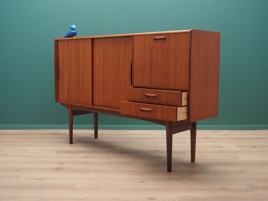 Danish Teak Highboard, 1960s-VND-2015983