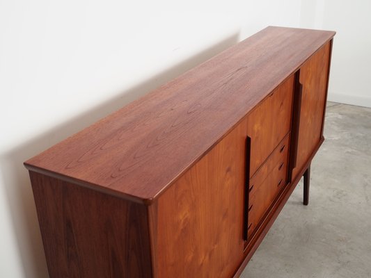 Danish Teak Highboard, 1970s-VND-1401093