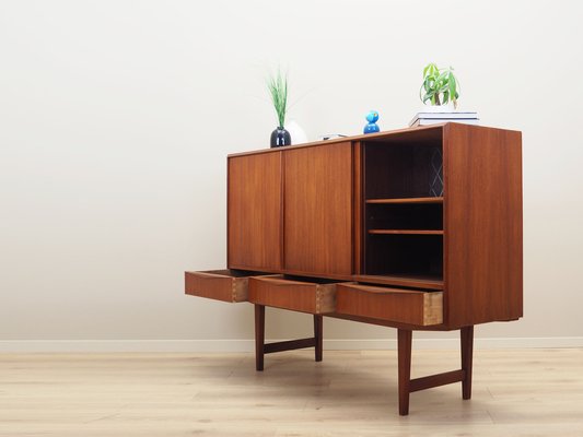 Danish Teak Highboard by E.W. Bach for Sejling Skabe, 1960s-VND-1788200