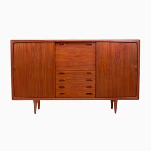 Danish Teak Highboard from H.P. Hansen, 1960s-RNH-2021552