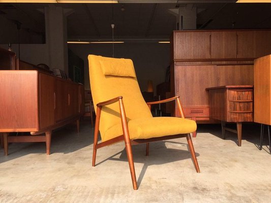 Danish Teak Lounge Chair by Hartmut Lohmeyer, 1950s-WSA-831405