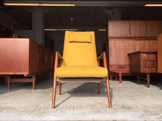 Danish Teak Lounge Chair by Hartmut Lohmeyer, 1950s-WSA-831405