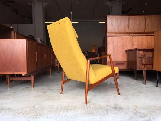 Danish Teak Lounge Chair by Hartmut Lohmeyer, 1950s-WSA-831405