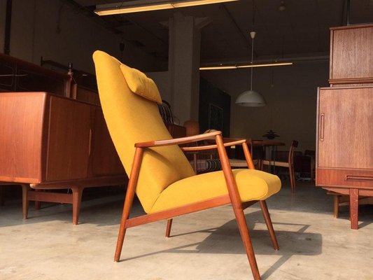 Danish Teak Lounge Chair by Hartmut Lohmeyer, 1950s-WSA-831405