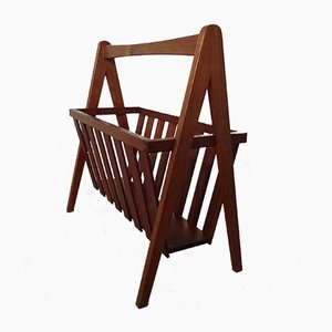 Danish Teak Magazine Rack, 1960s-RDW-561385