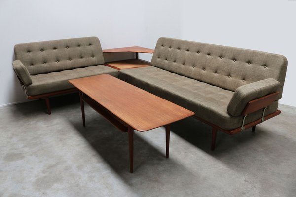 Danish Teak Minerva Sofa Set by Peter Hvidt & Orla Molgaard Nielsen for France & Søn / France & Daverkosen, 1950s, Set of 4-WIP-2041063