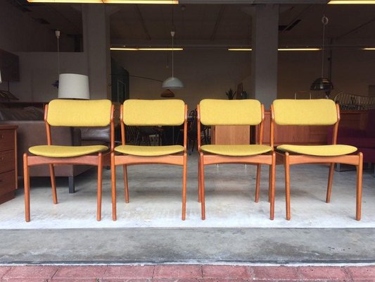 Danish Teak Model 49 Chairs, 1950s, Set of 4-WSA-831226