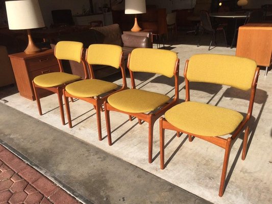 Danish Teak Model 49 Chairs, 1950s, Set of 4-WSA-831226