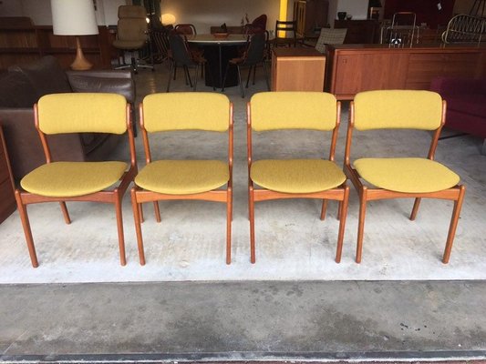 Danish Teak Model 49 Chairs, 1950s, Set of 4-WSA-831226