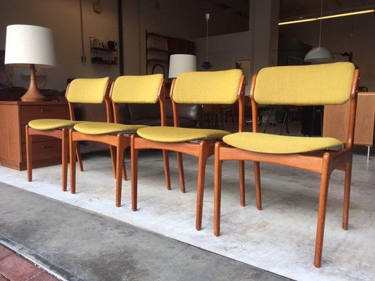 Danish Teak Model 49 Chairs, 1950s, Set of 4-WSA-831226