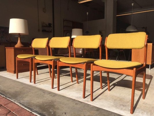 Danish Teak Model 49 Chairs, 1950s, Set of 4-WSA-831226