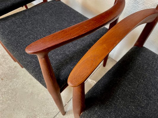 Danish Teak Model 56 Chairs by Niels O. Møller for J.l. Møllers, 1954, Set of 4-JP-1086840