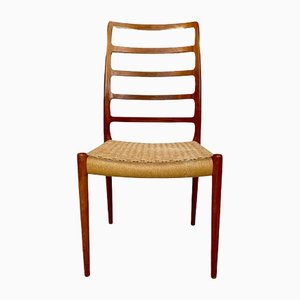 Danish Teak Model 82 High Back Side Chair by Niels O. Møller, 1960s-JP-1336573