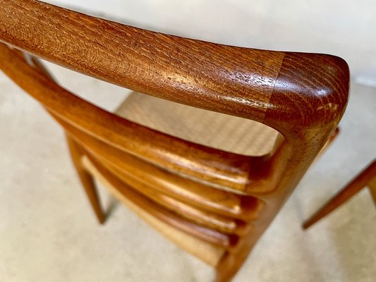 Danish Teak Model 82 Highback Side Chairs by Niels O. Møller, 1960s, Set of 2-JP-1334343