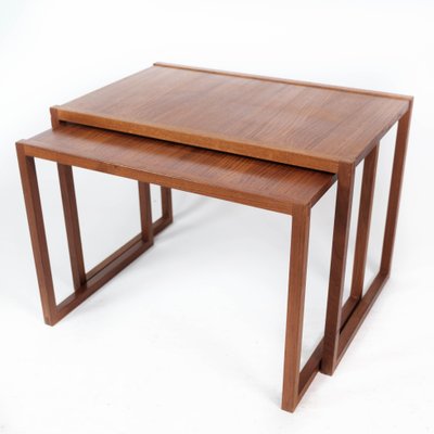 Danish Teak Nesting Tables, 1960s, Set of 2-UY-1000671