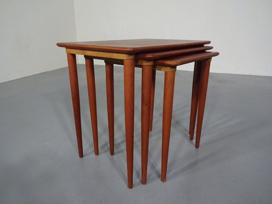 Danish Teak Nesting Tables, 1960s, Set of 3-RDW-619972