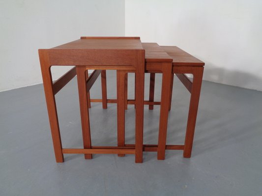 Danish Teak Nesting Tables, 1960s, Set of 3-RDW-796734