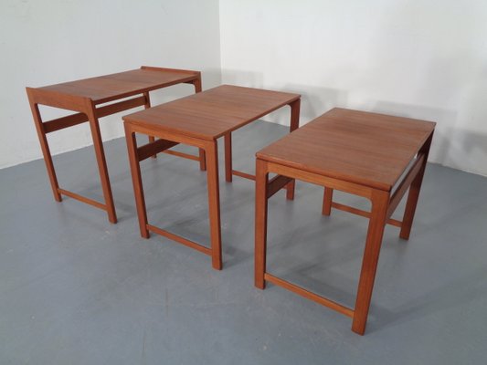 Danish Teak Nesting Tables, 1960s, Set of 3-RDW-796734