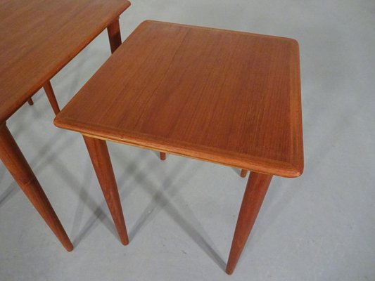 Danish Teak Nesting Tables, 1960s, Set of 3-RDW-619972