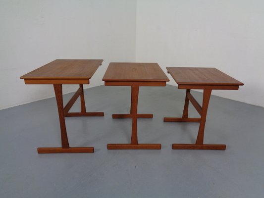 Danish Teak Nesting Tables, 1960s, Set of 3-RDW-833730