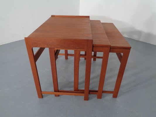 Danish Teak Nesting Tables, 1960s, Set of 3-RDW-796734