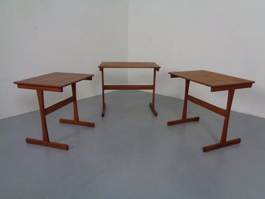 Danish Teak Nesting Tables, 1960s, Set of 3-RDW-833730