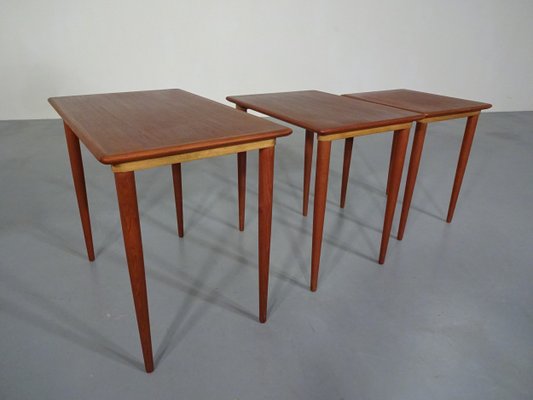 Danish Teak Nesting Tables, 1960s, Set of 3-RDW-619972