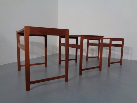 Danish Teak Nesting Tables, 1960s, Set of 3-RDW-796734