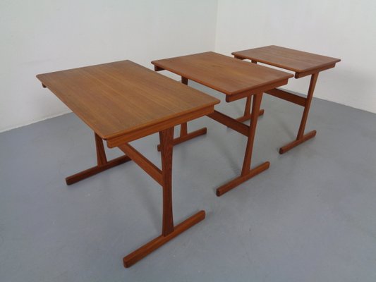 Danish Teak Nesting Tables, 1960s, Set of 3-RDW-833730