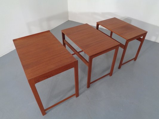 Danish Teak Nesting Tables, 1960s, Set of 3-RDW-796734