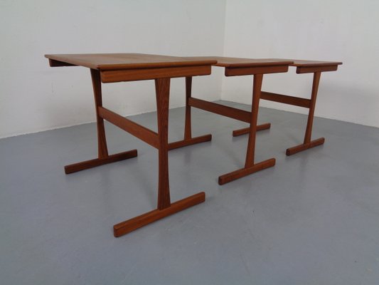 Danish Teak Nesting Tables, 1960s, Set of 3-RDW-833730