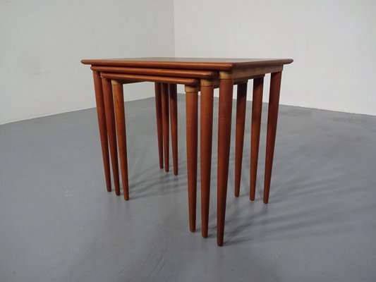 Danish Teak Nesting Tables, 1960s, Set of 3-RDW-619972