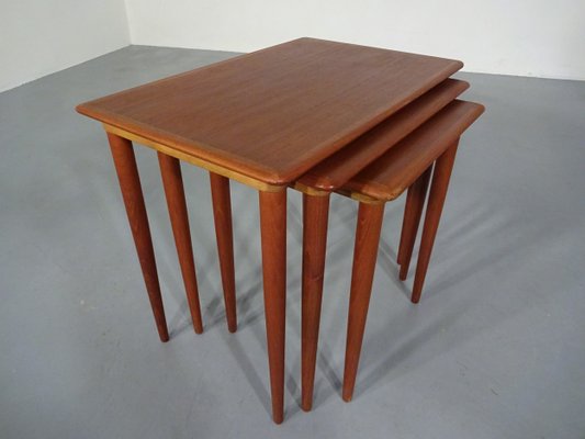 Danish Teak Nesting Tables, 1960s, Set of 3-RDW-619972