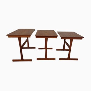 Danish Teak Nesting Tables, 1960s, Set of 3-RDW-833730