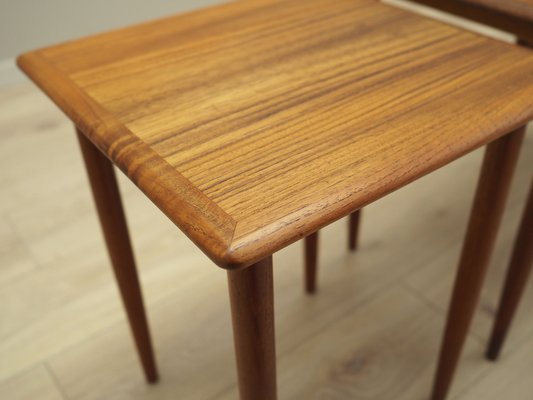 Danish Teak Nesting Tables, 1970s, Set of 3-VND-1818274