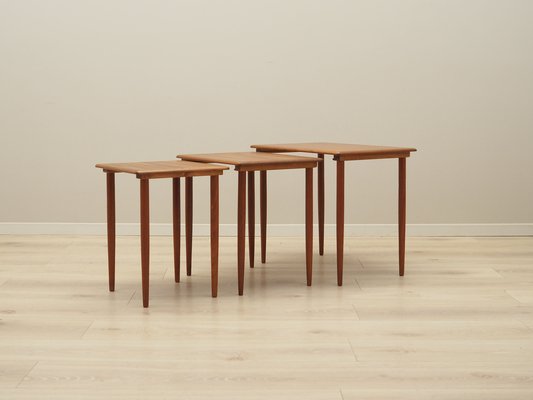 Danish Teak Nesting Tables, 1970s, Set of 3-VND-1818274