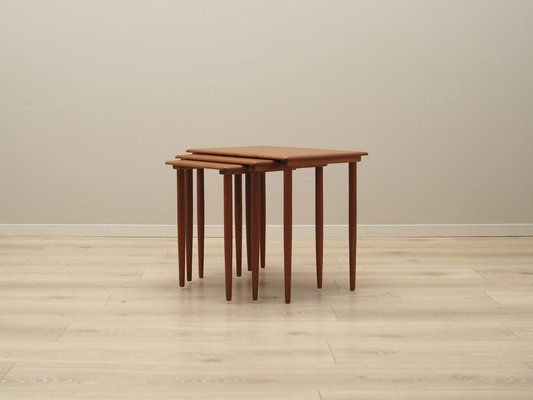 Danish Teak Nesting Tables, 1970s, Set of 3-VND-1818274