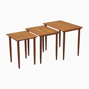 Danish Teak Nesting Tables, 1970s, Set of 3-VND-1818274