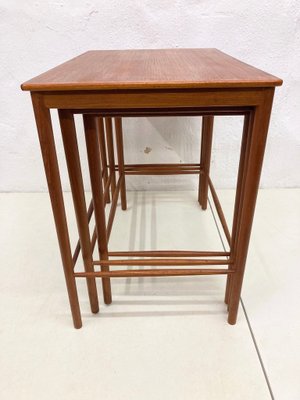 Danish Teak Nesting Tables by Kaj Winding for Poul Jeppesen, 1950s, Set of 3-AET-2034681