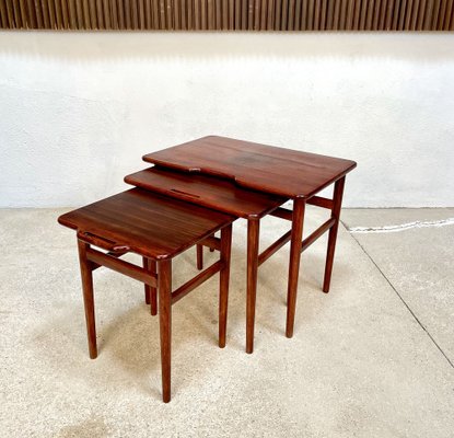 Danish Teak Nesting Tables by Kurt Østervig for Jason Møbler, 1960s, Set of 3-JP-1406608