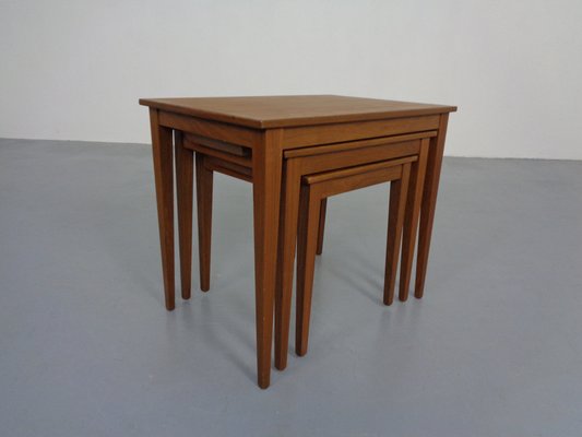 Danish Teak Nesting Tables by Kvalitet Form Funktion, 1960s, Set of 3-RDW-1372214