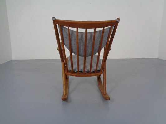 Danish Teak Rocking Chair by Frank Reenskaug for Bramin, 1960s-RDW-963975