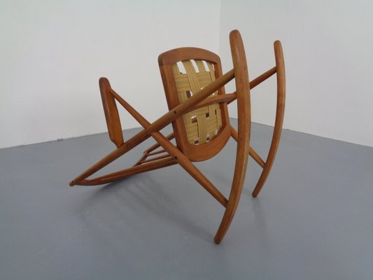 Danish Teak Rocking Chair by Frank Reenskaug for Bramin, 1960s-RDW-963975