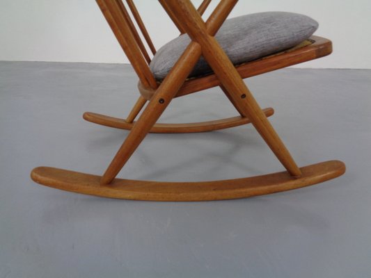 Danish Teak Rocking Chair by Frank Reenskaug for Bramin, 1960s-RDW-963975