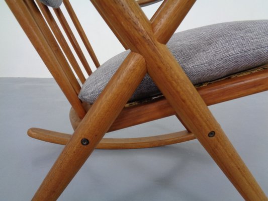 Danish Teak Rocking Chair by Frank Reenskaug for Bramin, 1960s-RDW-963975