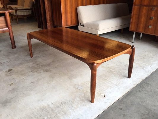 Danish Teak & Rosewood Coffee Table, 1960s-WSA-831369