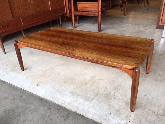 Danish Teak & Rosewood Coffee Table, 1960s-WSA-831369